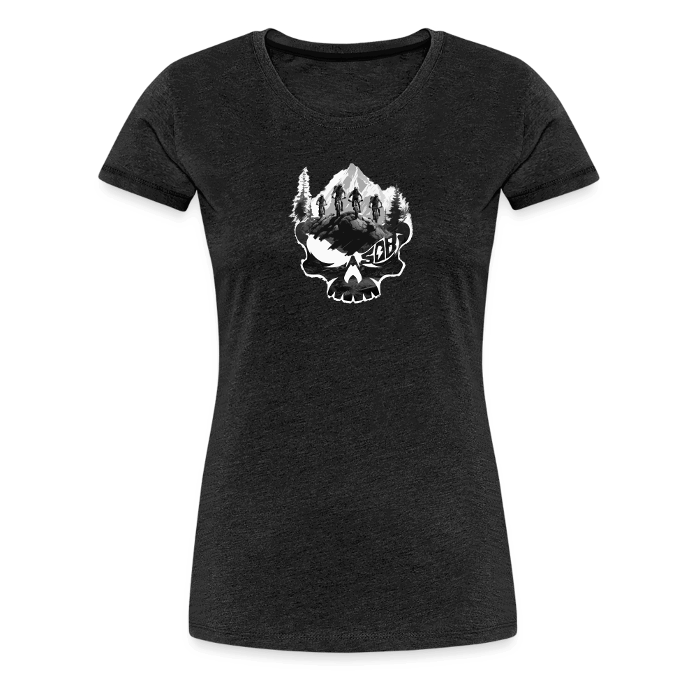 SPOD Frauen Premium T-Shirt Anthrazit / S Skullgang Rider - Frauen Premium Shirt E-Bike-Community