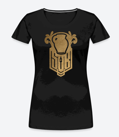 SPOD Frauen Premium T-Shirt Bembel - Gold - Frauen Premium T-Shirt E-Bike-Community