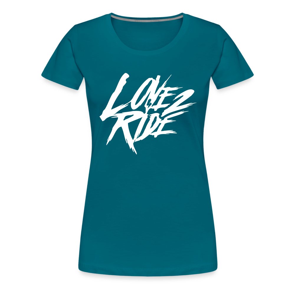 SPOD Frauen Premium T-Shirt Divablau / S Love 2 Ride - Frauen Premium T-Shirt E-Bike-Community