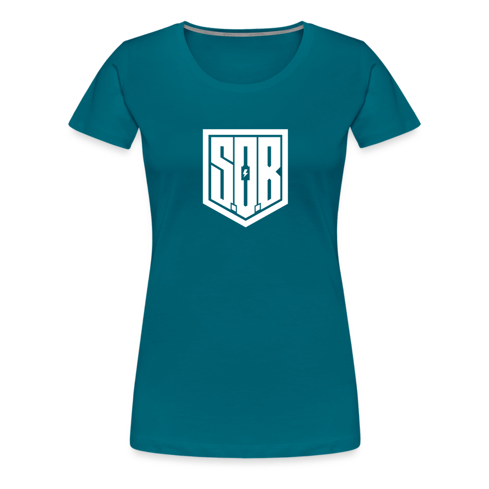 SPOD Frauen Premium T-Shirt Divablau / S SISTERS OF BATTERY - SOB - Women’s Premium T-Shirt E-Bike-Community