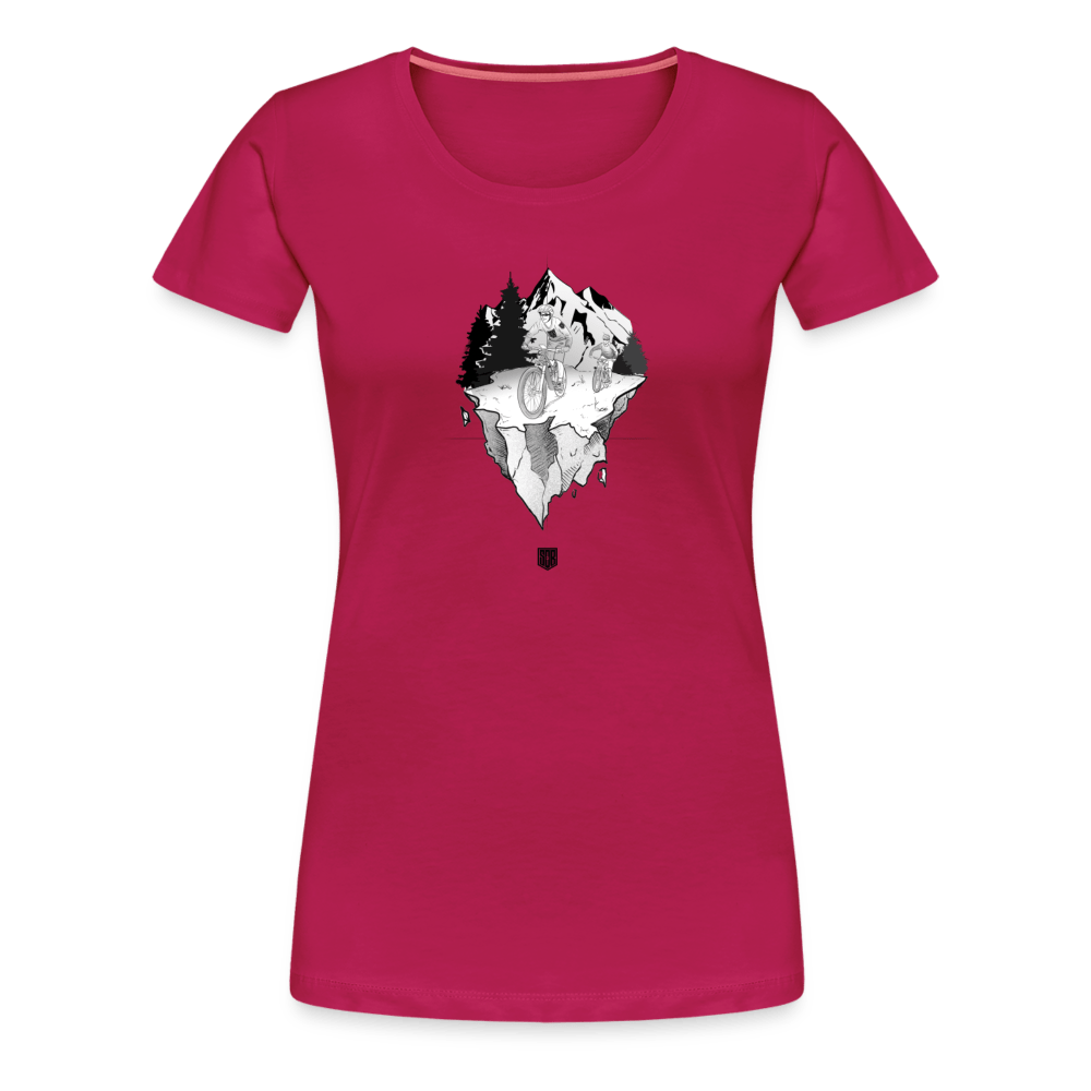 SPOD Frauen Premium T-Shirt dunkles Pink / S FREEDOM - Frauen Premium T-Shirt E-Bike-Community