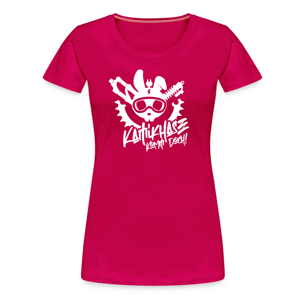 SPOD Frauen Premium T-Shirt dunkles Pink / S Kamikhase - Frauen Premium T-Shirt E-Bike-Community