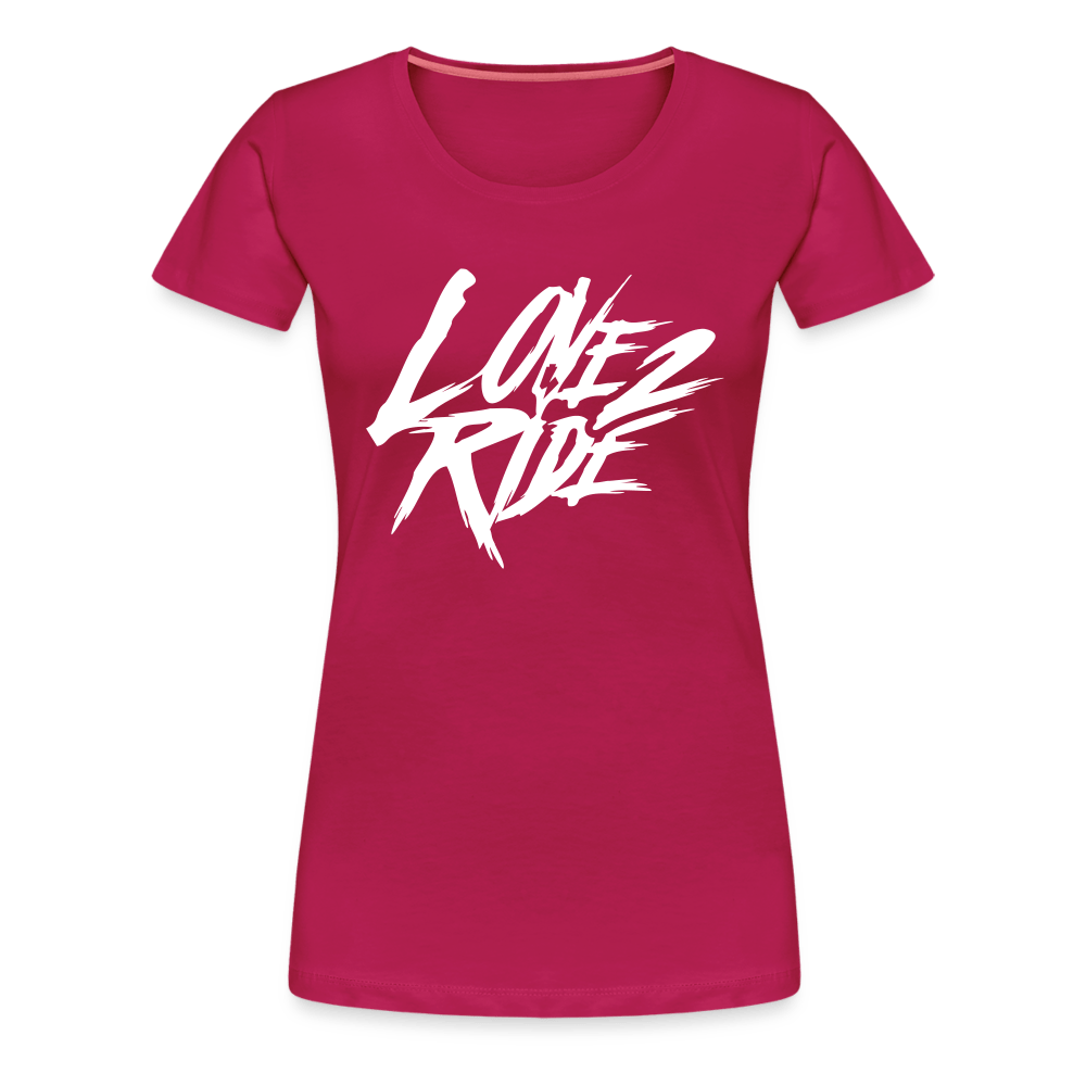 SPOD Frauen Premium T-Shirt dunkles Pink / S Love 2 Ride - Frauen Premium T-Shirt E-Bike-Community