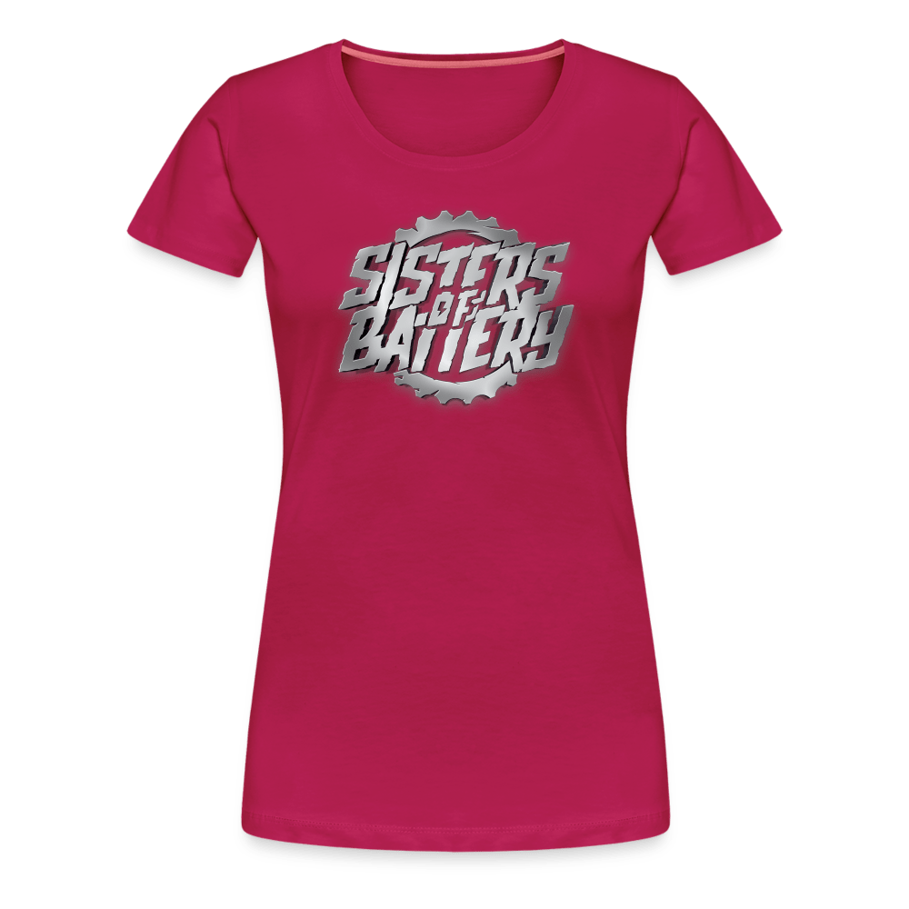 SPOD Frauen Premium T-Shirt dunkles Pink / S Sisters of Battery 3D - Frauen Premium T-Shirt E-Bike-Community