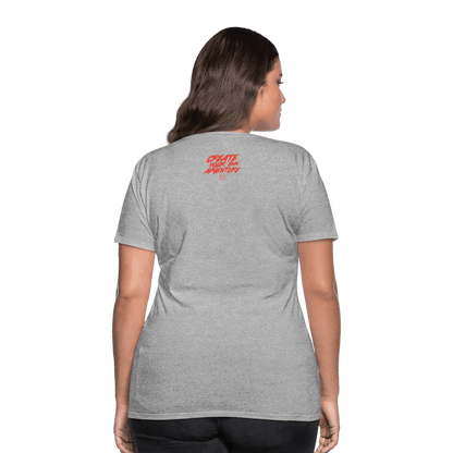 SPOD Frauen Premium T-Shirt Grau meliert / S LOSE THE PATH - CREATE YOUR OWN ADVENTURE E-Bike-Community