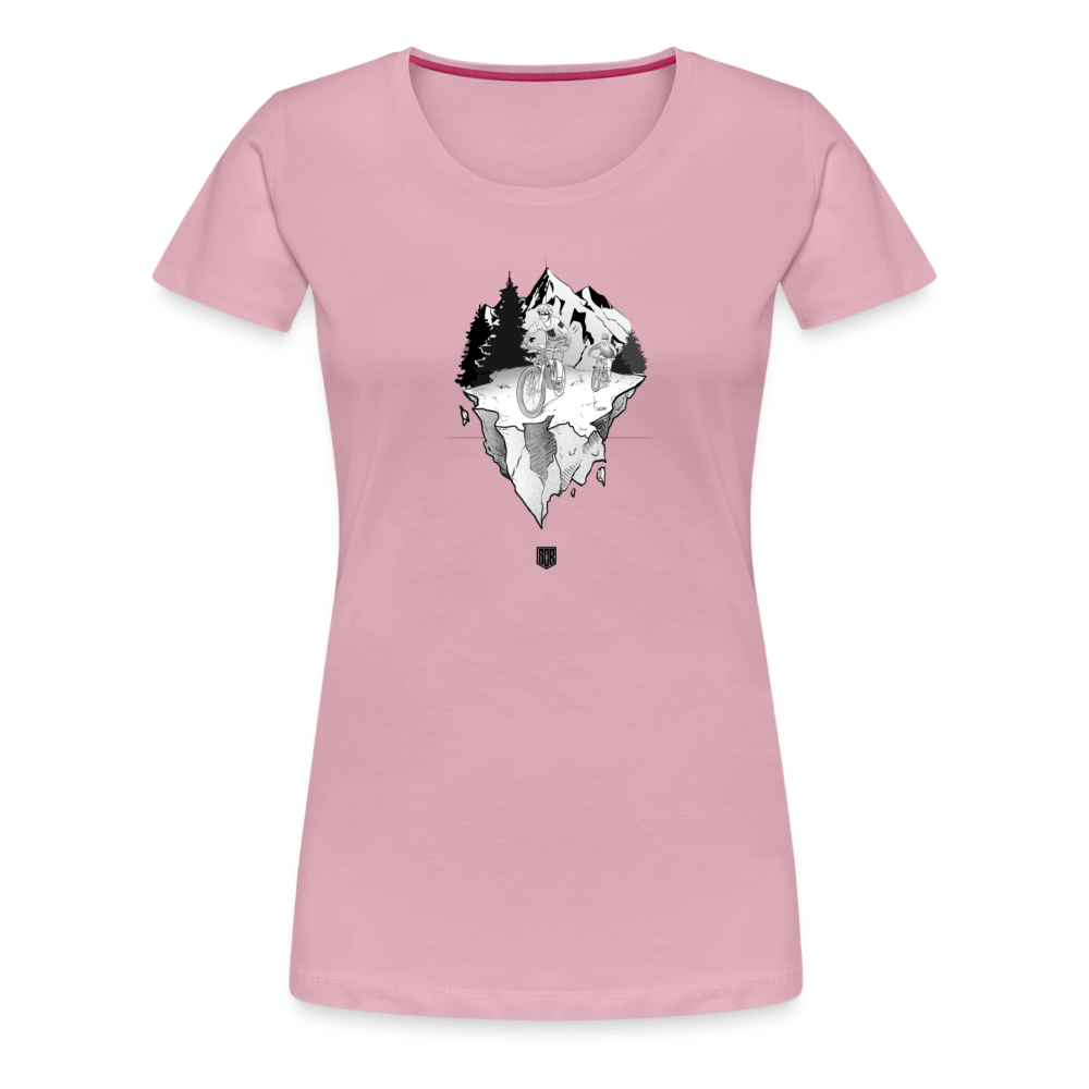 SPOD Frauen Premium T-Shirt Hellrosa / S FREEDOM - Frauen Premium T-Shirt E-Bike-Community