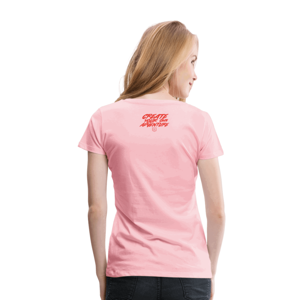 SPOD Frauen Premium T-Shirt Hellrosa / S LOSE THE PATH - CREATE YOUR OWN ADVENTURE E-Bike-Community