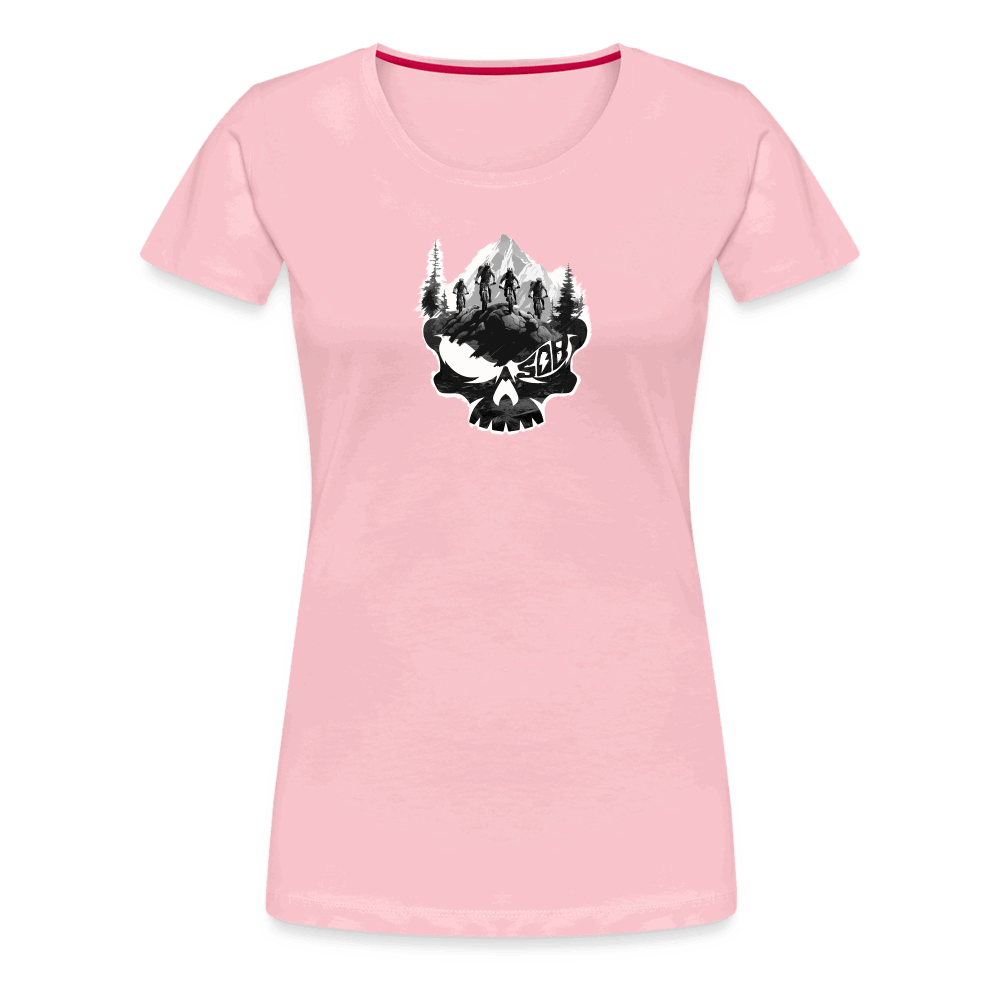 SPOD Frauen Premium T-Shirt Hellrosa / S Skullgang Rider - Frauen Premium Shirt E-Bike-Community