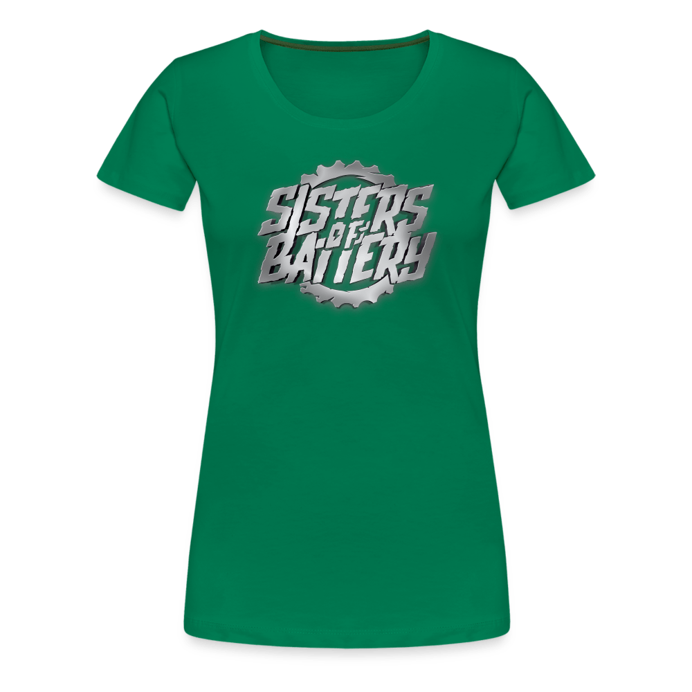 SPOD Frauen Premium T-Shirt Kelly Green / S Sisters of Battery 3D - Frauen Premium T-Shirt E-Bike-Community