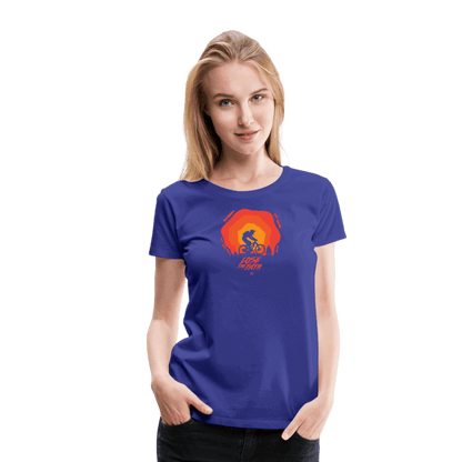 SPOD Frauen Premium T-Shirt Königsblau / S LOSE THE PATH - CREATE YOUR OWN ADVENTURE E-Bike-Community