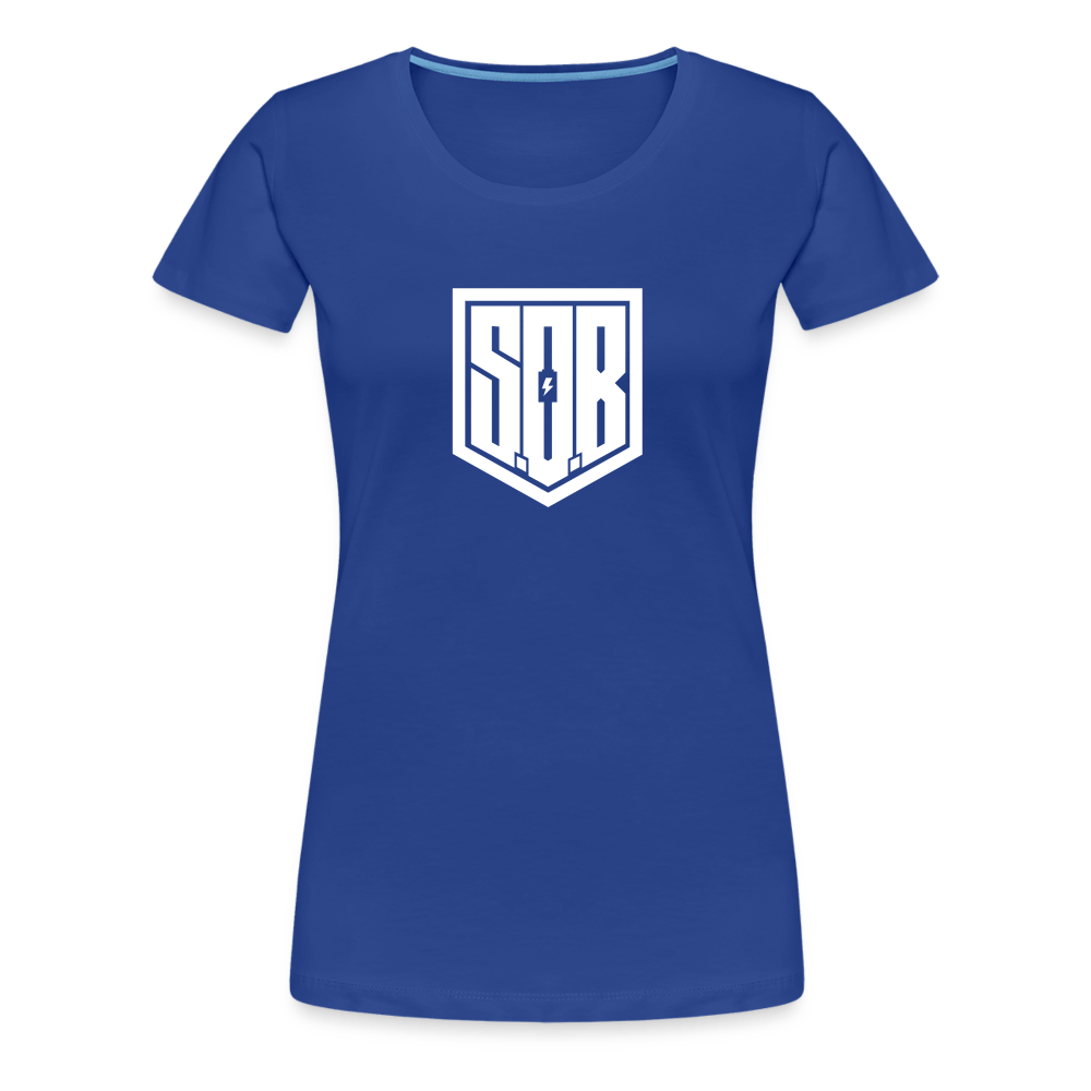 SPOD Frauen Premium T-Shirt Königsblau / S SISTERS OF BATTERY - SOB - Women’s Premium T-Shirt E-Bike-Community