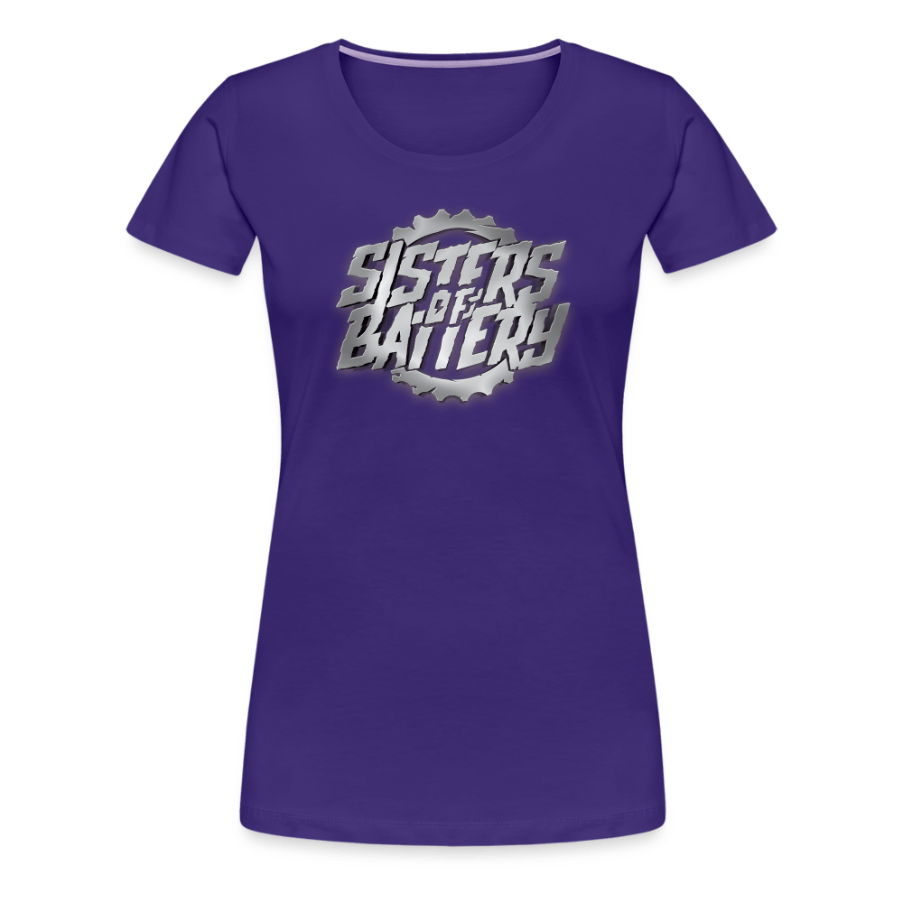 SPOD Frauen Premium T-Shirt Lila / S Sisters of Battery 3D - Frauen Premium T-Shirt E-Bike-Community