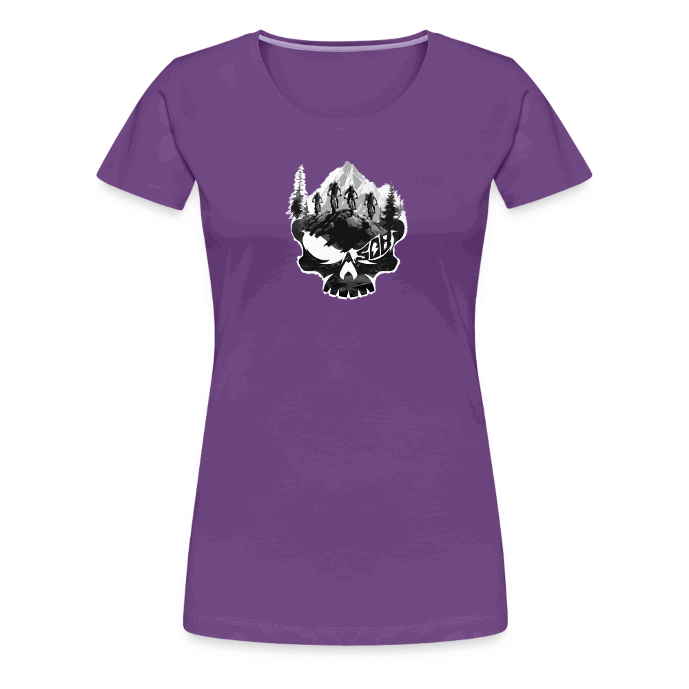 SPOD Frauen Premium T-Shirt Lila / S Skullgang Rider - Frauen Premium Shirt E-Bike-Community