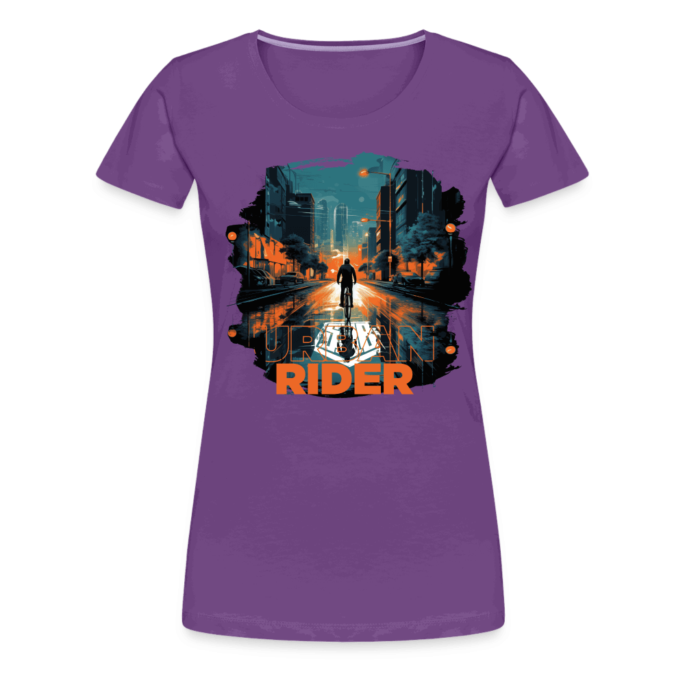 SPOD Frauen Premium T-Shirt Lila / S Urban Rider - Frauen Premium T-Shirt E-Bike-Community