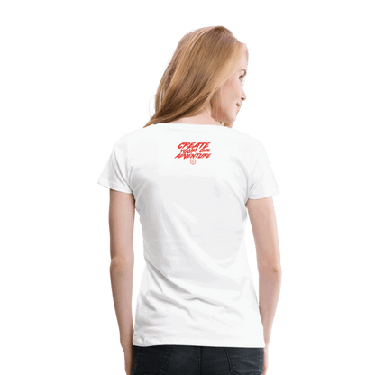 SPOD Frauen Premium T-Shirt LOSE THE PATH - CREATE YOUR OWN ADVENTURE E-Bike-Community