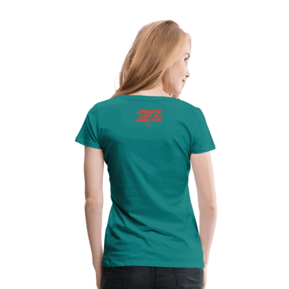 SPOD Frauen Premium T-Shirt LOSE THE PATH - CREATE YOUR OWN ADVENTURE E-Bike-Community