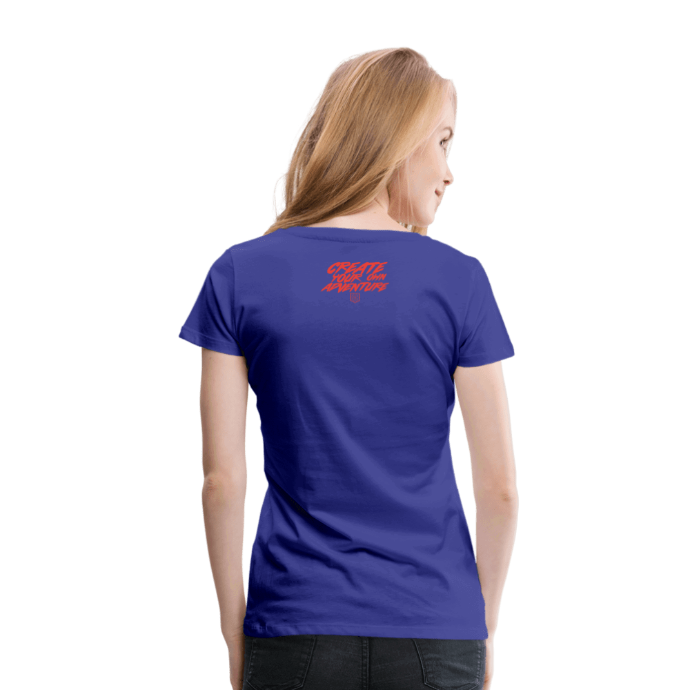 SPOD Frauen Premium T-Shirt LOSE THE PATH - CREATE YOUR OWN ADVENTURE E-Bike-Community