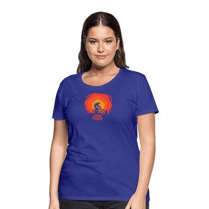 SPOD Frauen Premium T-Shirt LOSE THE PATH - CREATE YOUR OWN ADVENTURE E-Bike-Community