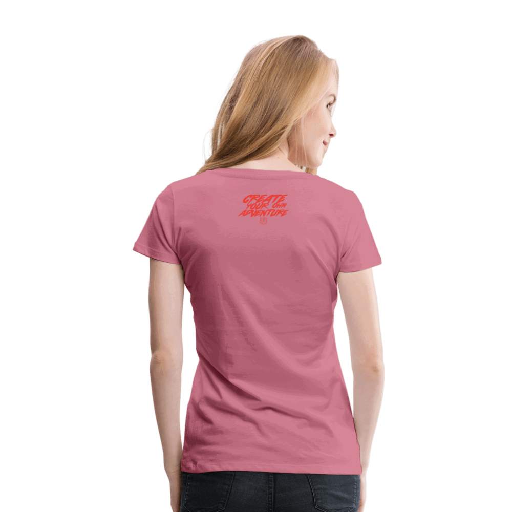 SPOD Frauen Premium T-Shirt LOSE THE PATH - CREATE YOUR OWN ADVENTURE E-Bike-Community