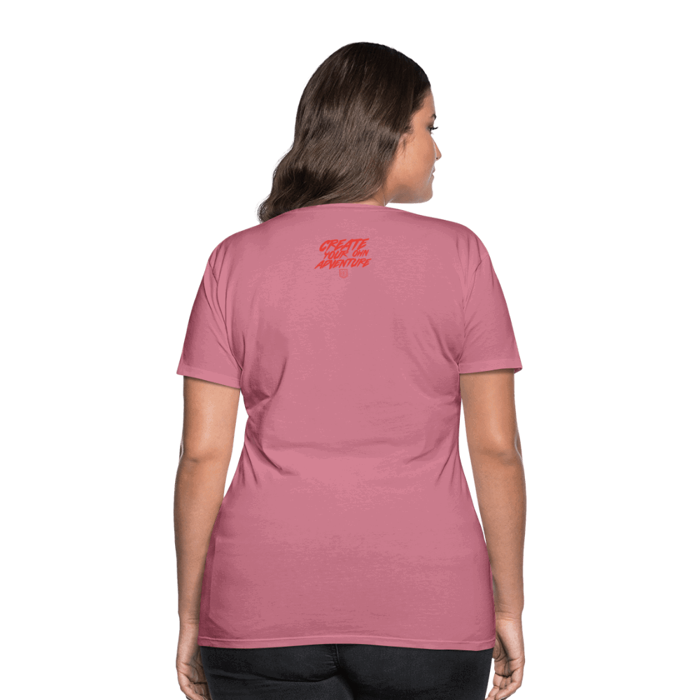 SPOD Frauen Premium T-Shirt LOSE THE PATH - CREATE YOUR OWN ADVENTURE E-Bike-Community