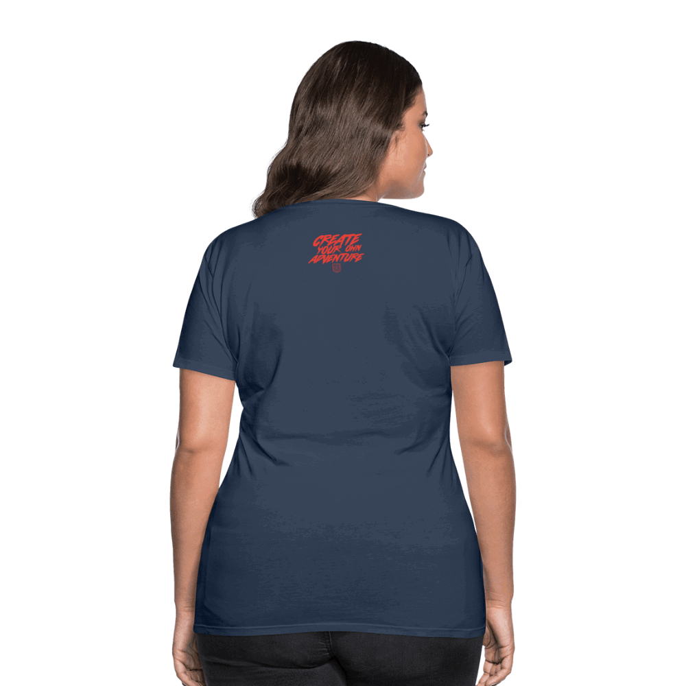 SPOD Frauen Premium T-Shirt LOSE THE PATH - CREATE YOUR OWN ADVENTURE E-Bike-Community