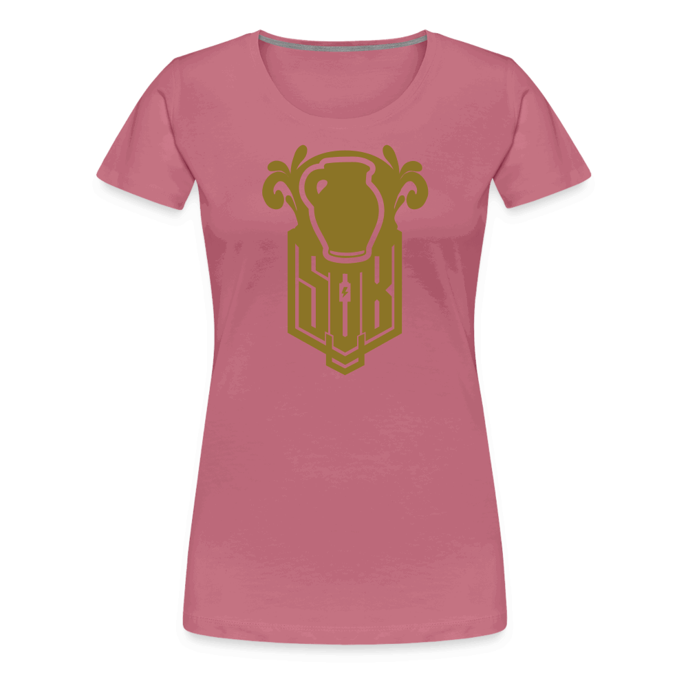 SPOD Frauen Premium T-Shirt Malve / S Bembel - Gold - Frauen Premium T-Shirt E-Bike-Community