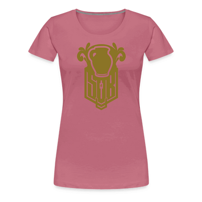 SPOD Frauen Premium T-Shirt Malve / S Bembel - Gold - Frauen Premium T-Shirt E-Bike-Community