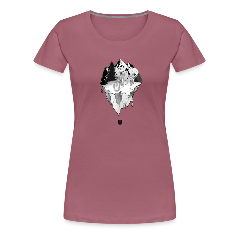 SPOD Frauen Premium T-Shirt Malve / S FREEDOM - Frauen Premium T-Shirt E-Bike-Community