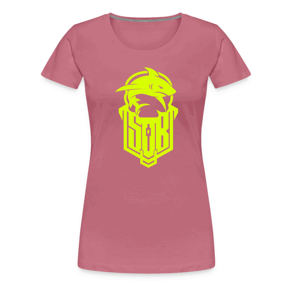 SPOD Frauen Premium T-Shirt Malve / S Hai Bike - Neongelb - Frauen Premium T-Shirt E-Bike-Community