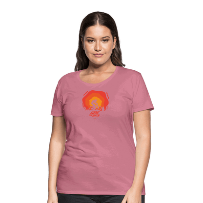 SPOD Frauen Premium T-Shirt Malve / S LOSE THE PATH - CREATE YOUR OWN ADVENTURE E-Bike-Community