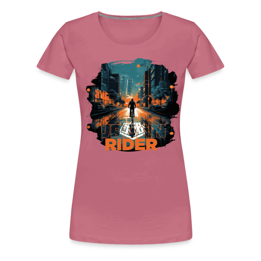 SPOD Frauen Premium T-Shirt Malve / S Urban Rider - Frauen Premium T-Shirt E-Bike-Community