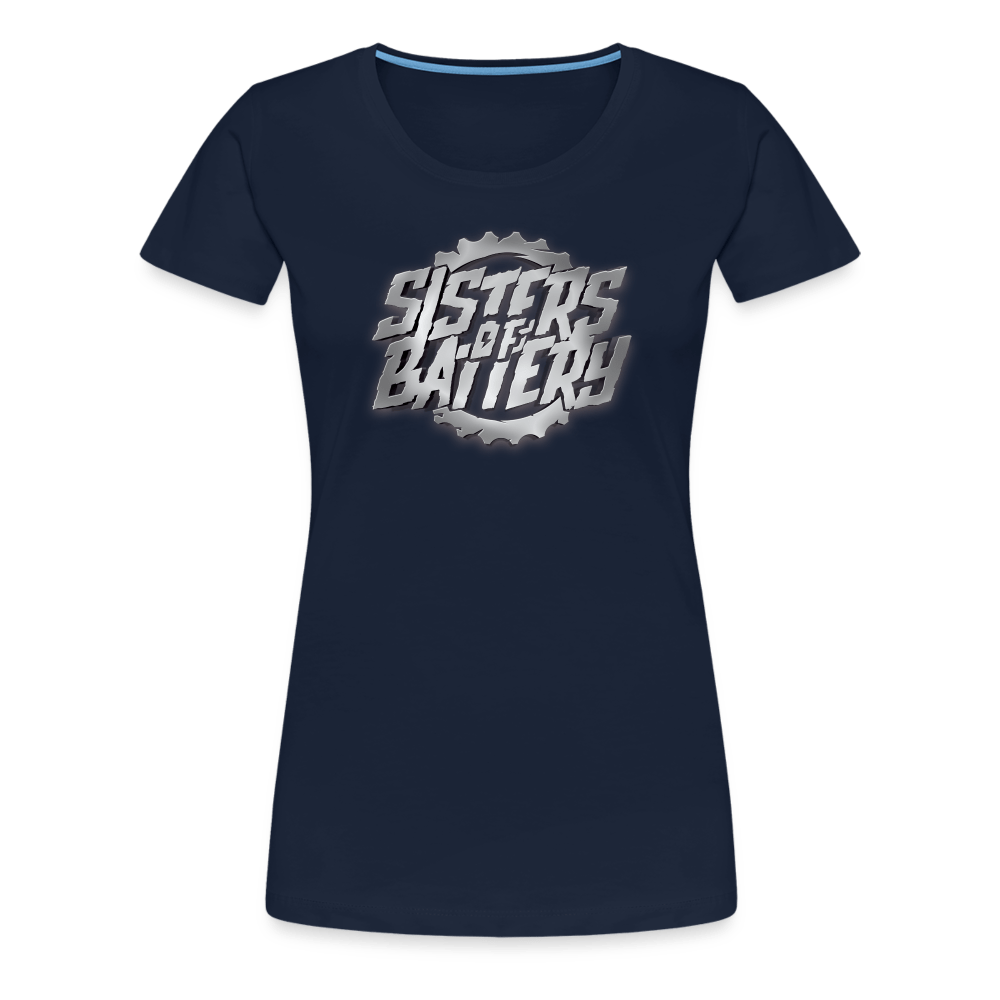 SPOD Frauen Premium T-Shirt Navy / S Sisters of Battery 3D - Frauen Premium T-Shirt E-Bike-Community