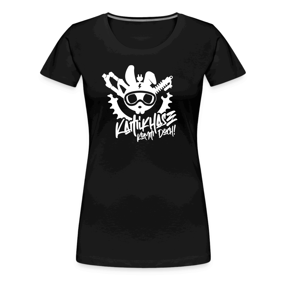 SPOD Frauen Premium T-Shirt Schwarz / S Kamikhase - Frauen Premium T-Shirt E-Bike-Community