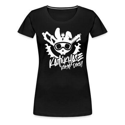 SPOD Frauen Premium T-Shirt Schwarz / S Kamikhase - Frauen Premium T-Shirt E-Bike-Community