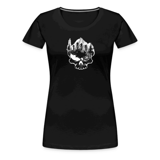 SPOD Frauen Premium T-Shirt Schwarz / S Skullgang Rider - Frauen Premium Shirt E-Bike-Community