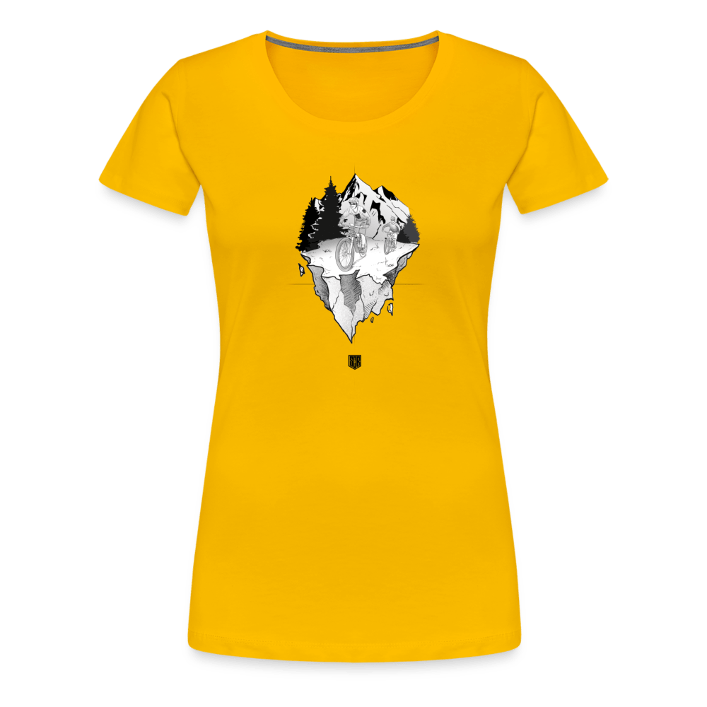 SPOD Frauen Premium T-Shirt Sonnengelb / S FREEDOM - Frauen Premium T-Shirt E-Bike-Community