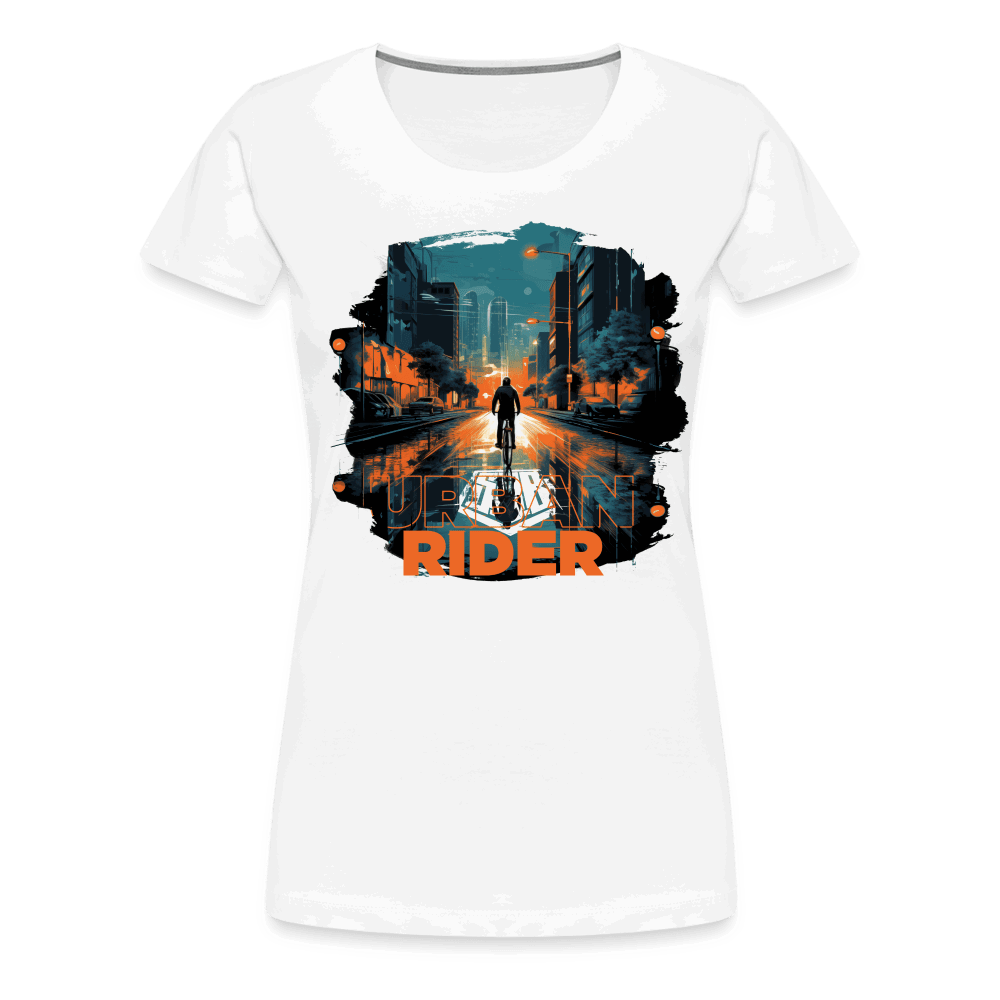 SPOD Frauen Premium T-Shirt weiß / S Urban Rider - Frauen Premium T-Shirt E-Bike-Community