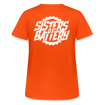 SPOD Frauen T-Shirt atmungsaktiv Sisters of Battery - Frauen T-Shirt atmungsaktiv E-Bike-Community