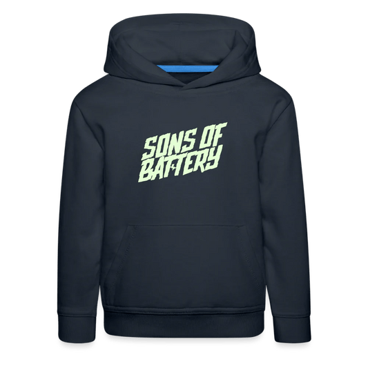 SPOD Kinder Premium Hoodie 98/104 (3-4 Jahre) Signature Kids - Glow in the Dark - Kinder Premium Hoodie E-Bike-Community