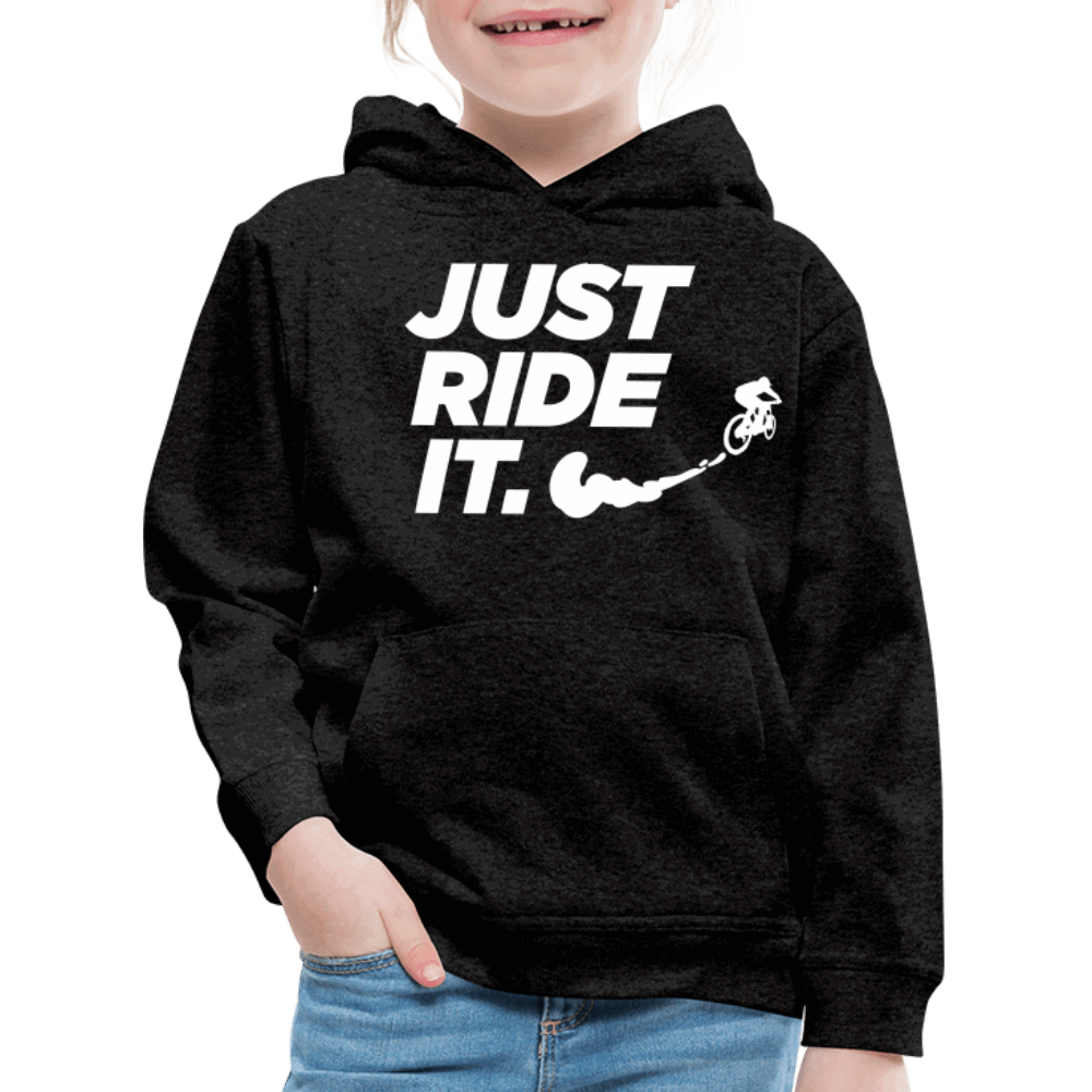 SPOD Kinder Premium Hoodie JUST RIDE IT - Kinder Premium Hoodie E-Bike-Community