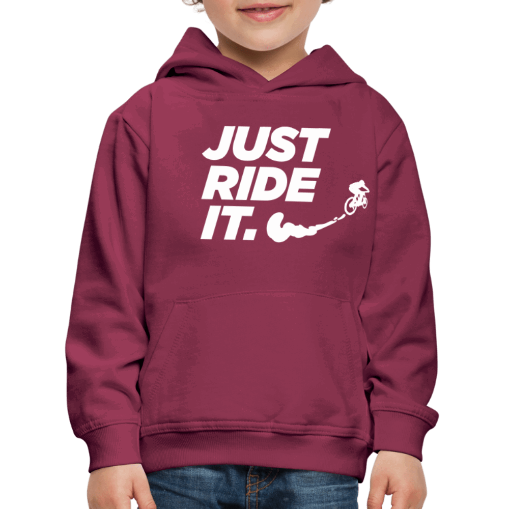 SPOD Kinder Premium Hoodie JUST RIDE IT - Kinder Premium Hoodie E-Bike-Community