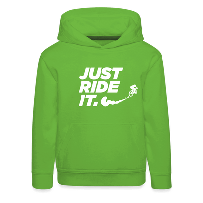 SPOD Kinder Premium Hoodie JUST RIDE IT - Kinder Premium Hoodie E-Bike-Community