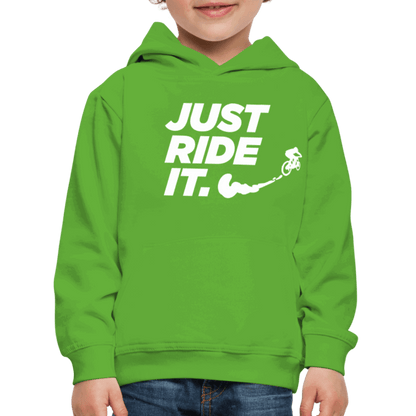 SPOD Kinder Premium Hoodie JUST RIDE IT - Kinder Premium Hoodie E-Bike-Community