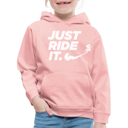 SPOD Kinder Premium Hoodie JUST RIDE IT - Kinder Premium Hoodie E-Bike-Community