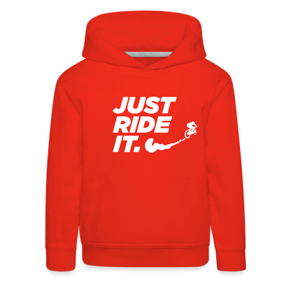 SPOD Kinder Premium Hoodie JUST RIDE IT - Kinder Premium Hoodie E-Bike-Community