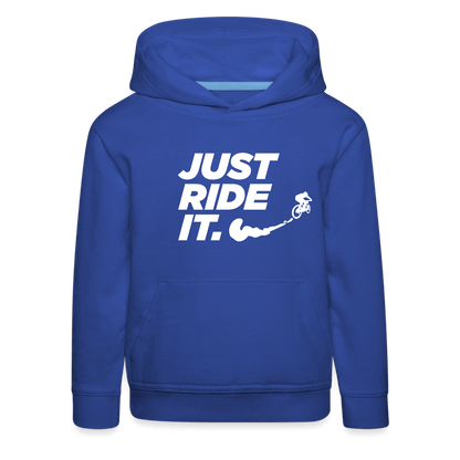 SPOD Kinder Premium Hoodie JUST RIDE IT - Kinder Premium Hoodie E-Bike-Community