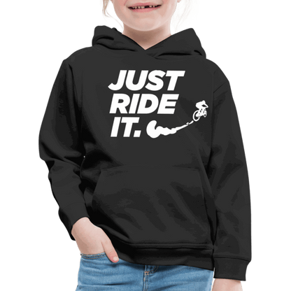 SPOD Kinder Premium Hoodie JUST RIDE IT - Kinder Premium Hoodie E-Bike-Community