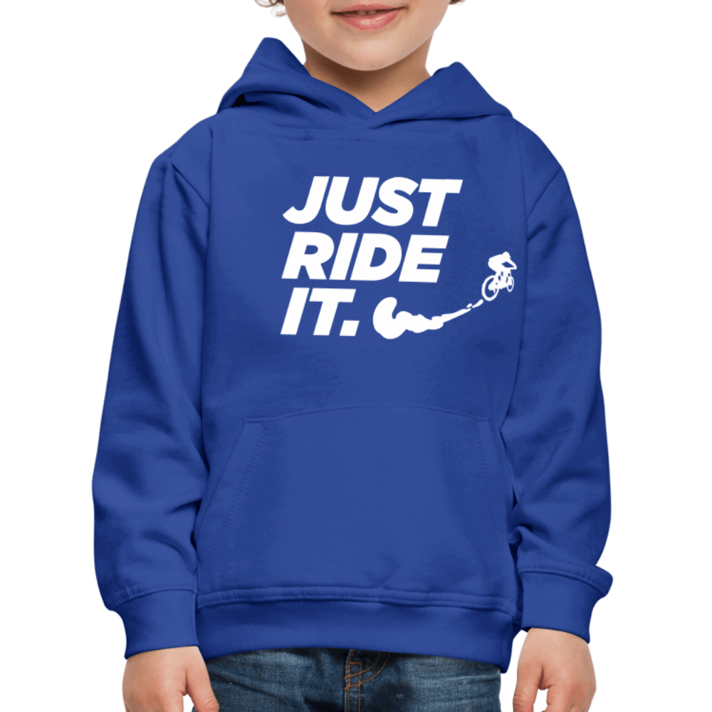 SPOD Kinder Premium Hoodie JUST RIDE IT - Kinder Premium Hoodie E-Bike-Community