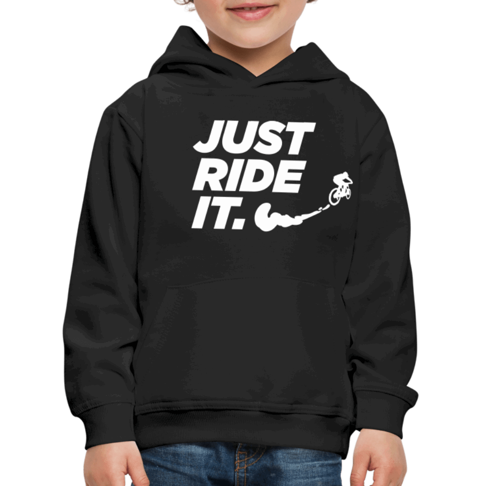 SPOD Kinder Premium Hoodie JUST RIDE IT - Kinder Premium Hoodie E-Bike-Community