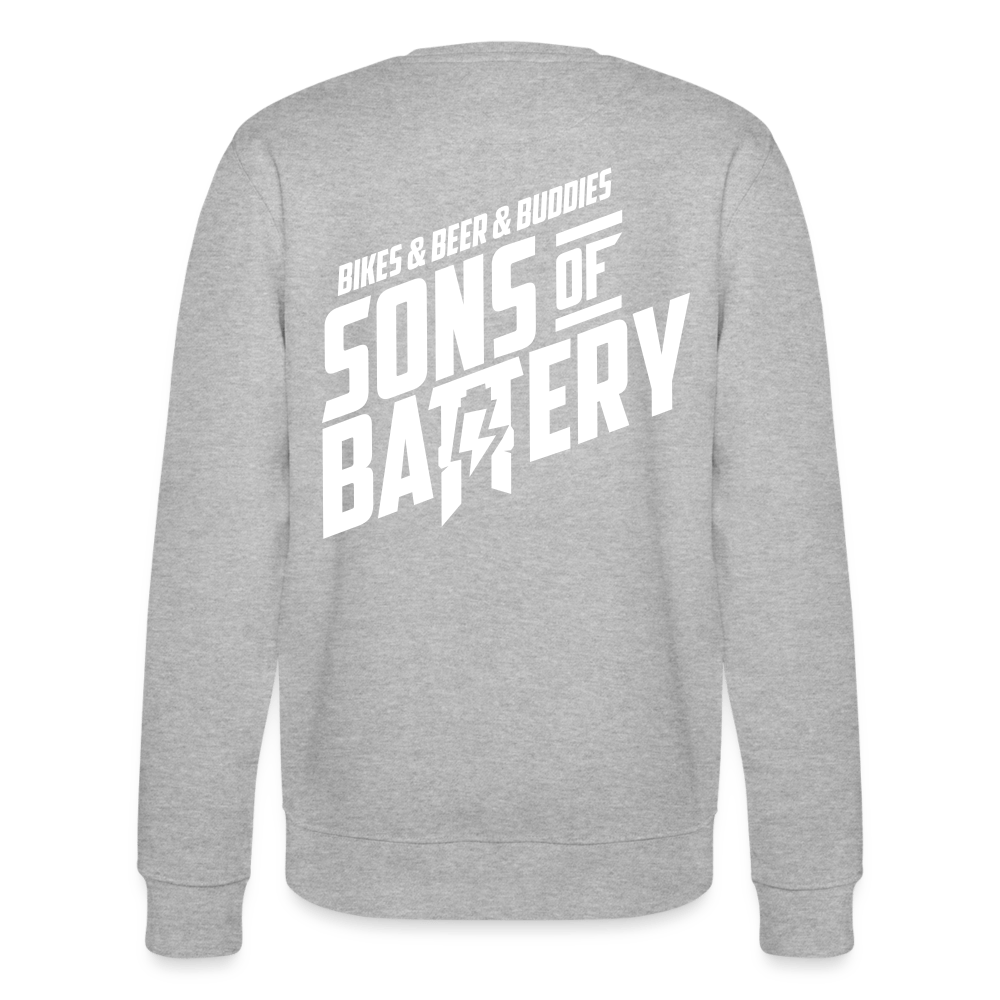 SPOD Männer Bio-Sweatshirt von Stanley & Stella Grau meliert / S 3B - Backprint Bio-Sweatshirt  ST/ST E-Bike-Community